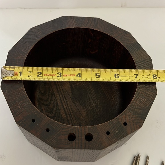 Vermillion Vintage Nut Bowl set / nutcracker and 4 nut pics - Functional Art - Picture 10 of 17